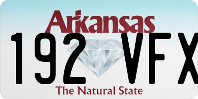 AR license plate 192VFX