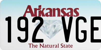 AR license plate 192VGE