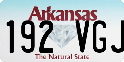 AR license plate 192VGJ