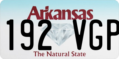AR license plate 192VGP