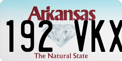 AR license plate 192VKX