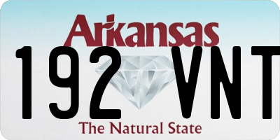 AR license plate 192VNT