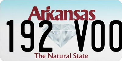 AR license plate 192VOO
