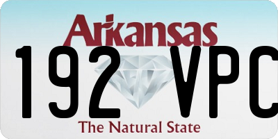 AR license plate 192VPC