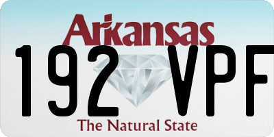 AR license plate 192VPF