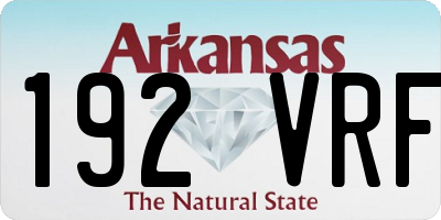 AR license plate 192VRF