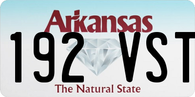 AR license plate 192VST