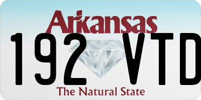 AR license plate 192VTD