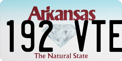 AR license plate 192VTE