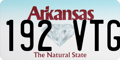 AR license plate 192VTG