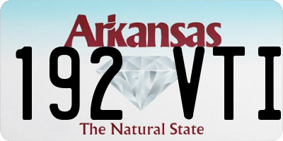 AR license plate 192VTI