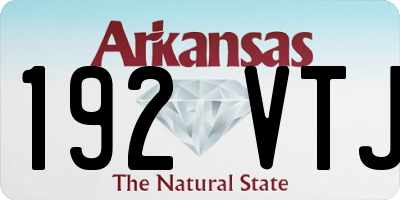 AR license plate 192VTJ