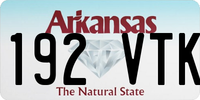 AR license plate 192VTK