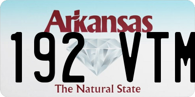 AR license plate 192VTM