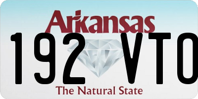 AR license plate 192VTO