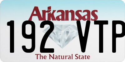 AR license plate 192VTP