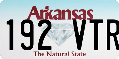 AR license plate 192VTR