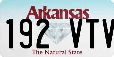 AR license plate 192VTV