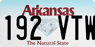 AR license plate 192VTW