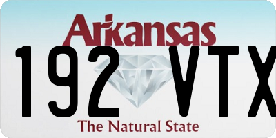 AR license plate 192VTX