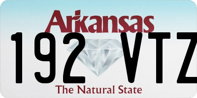 AR license plate 192VTZ