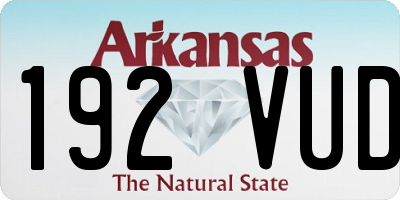AR license plate 192VUD