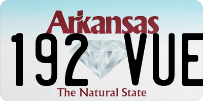 AR license plate 192VUE