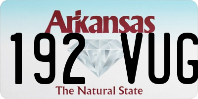 AR license plate 192VUG