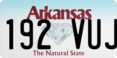 AR license plate 192VUJ