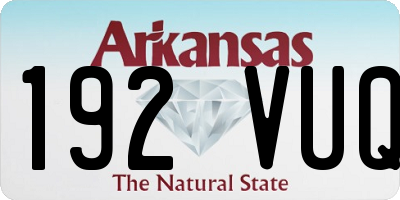 AR license plate 192VUQ