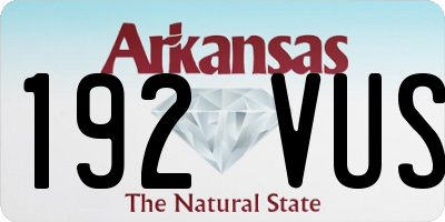 AR license plate 192VUS