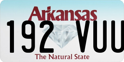 AR license plate 192VUU