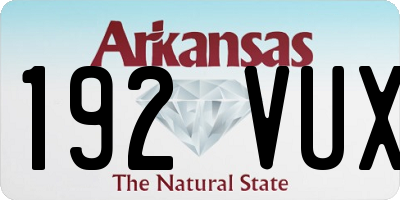 AR license plate 192VUX