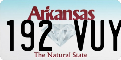 AR license plate 192VUY