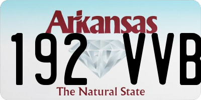 AR license plate 192VVB