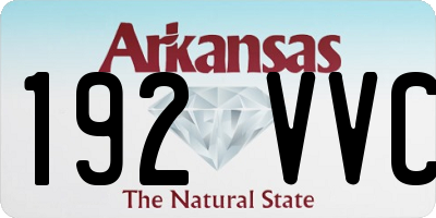AR license plate 192VVC