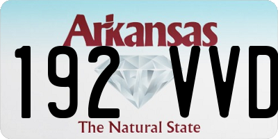 AR license plate 192VVD