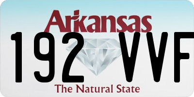 AR license plate 192VVF