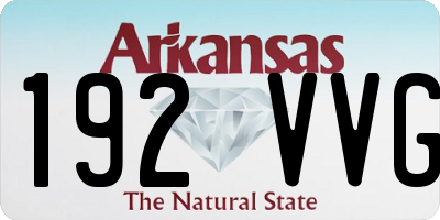AR license plate 192VVG