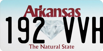 AR license plate 192VVH