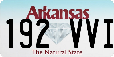 AR license plate 192VVI