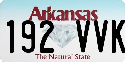 AR license plate 192VVK