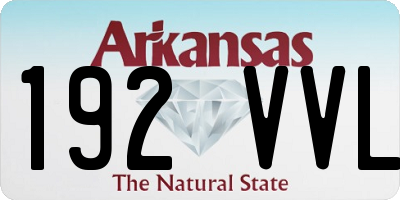 AR license plate 192VVL