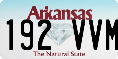 AR license plate 192VVM
