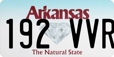 AR license plate 192VVR