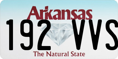 AR license plate 192VVS