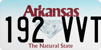 AR license plate 192VVT