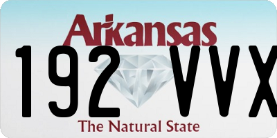 AR license plate 192VVX