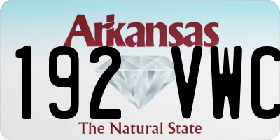 AR license plate 192VWC