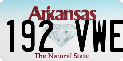 AR license plate 192VWE